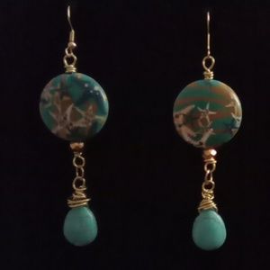 Beachy Turquoise Earrings. Cute!!